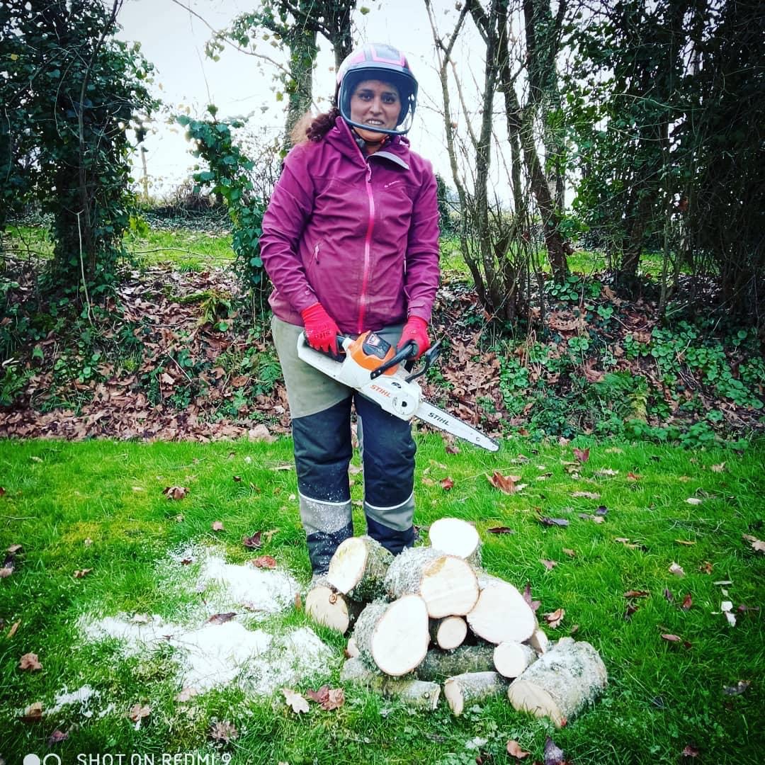 Fatiha Essadki 100 percent owner Franglais Soins Des Arbres photo Stuart Lee